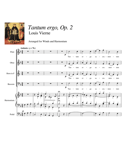 Louis Vierne: Tantum ergo, Op. 2