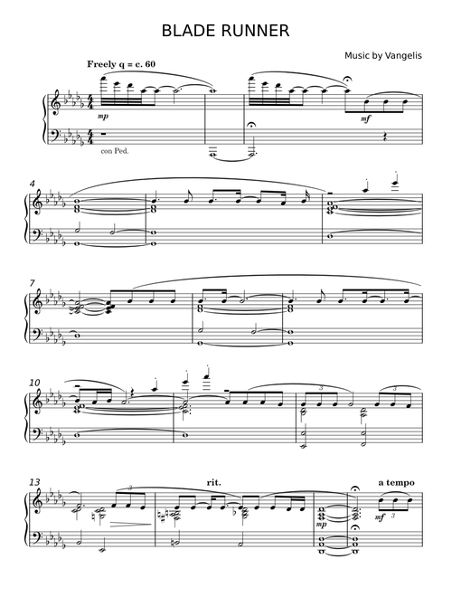 Blade runner - Vangelis