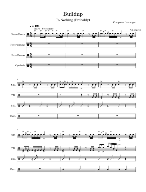 Buildup To Nothing Probably Cadence by Tori G