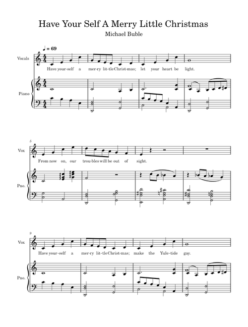 Have Yourself a Merry Little Christmas - Michael Bublé