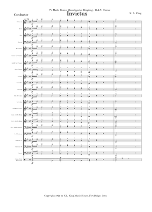 Invictus - K. L. King Sheet Music for Trombone, Tuba, Flute, Oboe ...