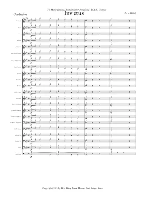 Invictus March Invictus - K. L. King Sheet Music for Trombone, Tuba, Flute, Oboe ...