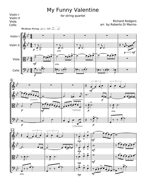 My Funny Valentine - Richard Rodgers