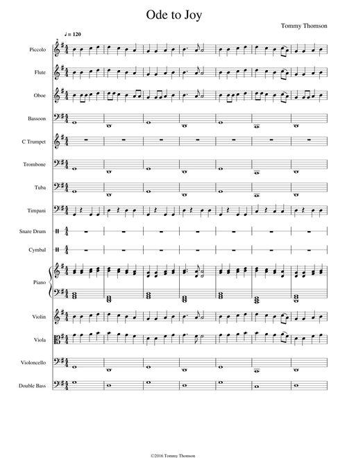 Ode to Joy (for orchestra)