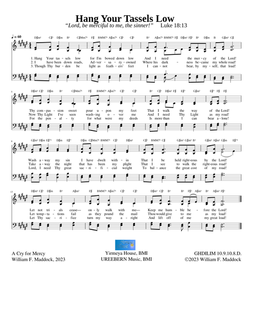 Hang Your Tassels Low - William F. Maddock