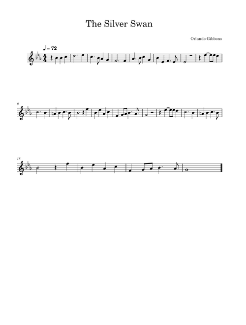 The Silver Swan – Orlando Gibbons (Soprano)