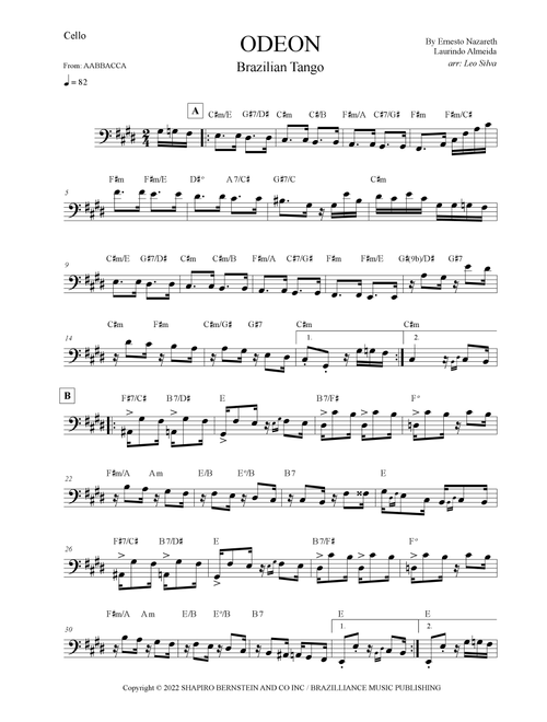 Odeon (Arr. Leo Silva) - Antoine Zemor (Cello Solo)