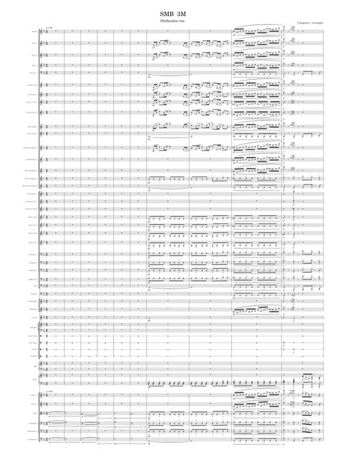 3 MILLION SUBSCRIBERS 3 MILLION NOTES - Sheet Music Boss (Orchestra Arrangement by Harlos)