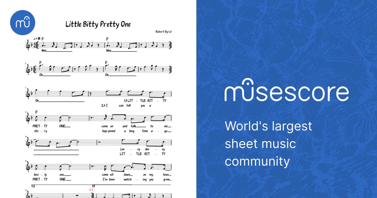 Little Bitty Pretty One (Lead sheet with lyrics ) Sheet Music with ...