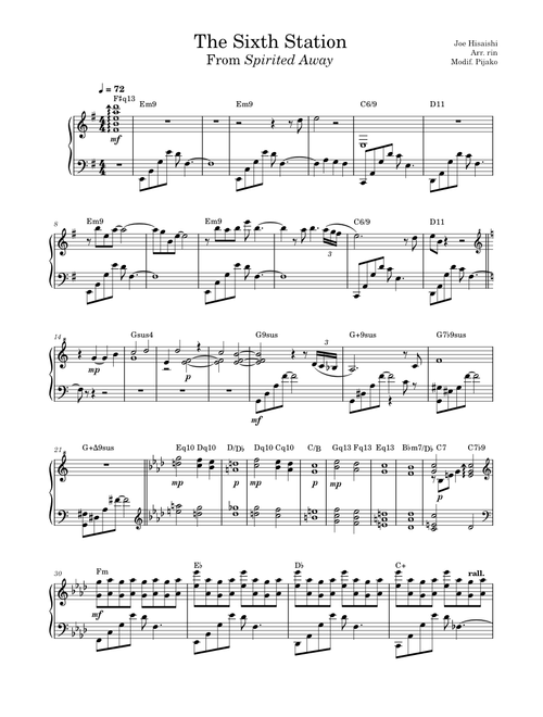 The Sixth Station – Joe Hisaishi (Spirited Away)