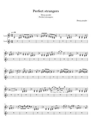 Play Official version of Perfect strangers Sheet Music by Deep