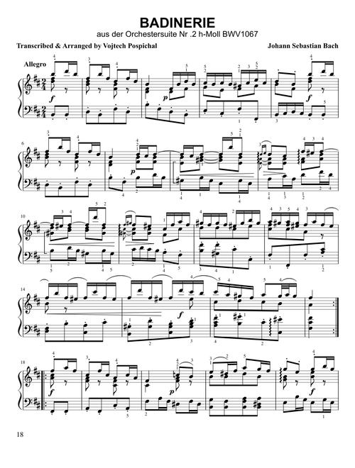 J.S. Bach Badinerie aus der Orchestersuite Nr .2 h-Moll BWV 1067