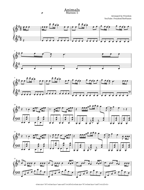 Animals - Maroon 5