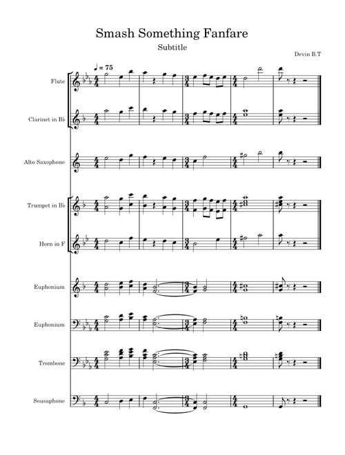 Smash Something Fanfare