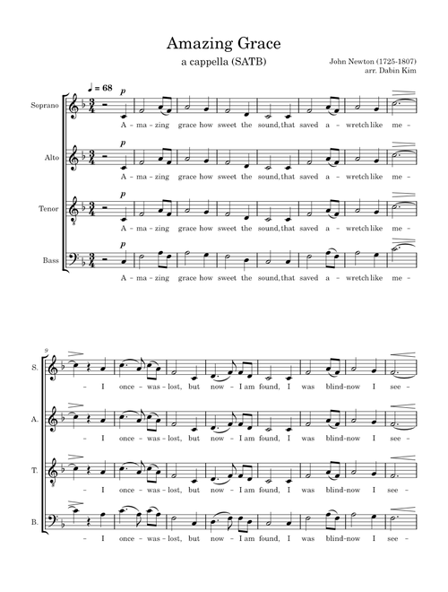 Amazing Grace- Dabin Kim