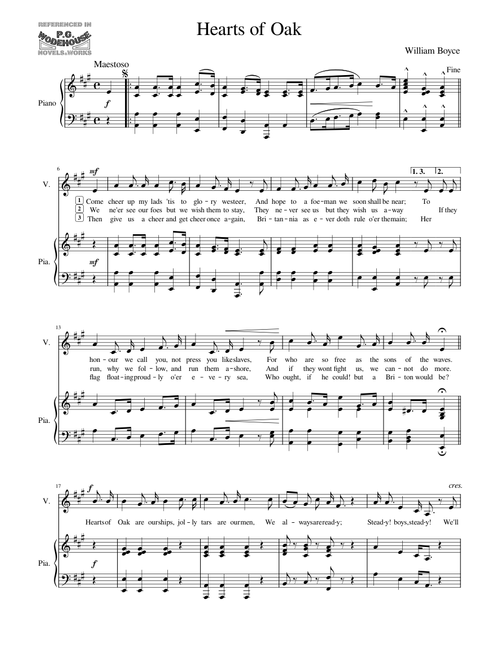 Hearts of Oak – William Boyce