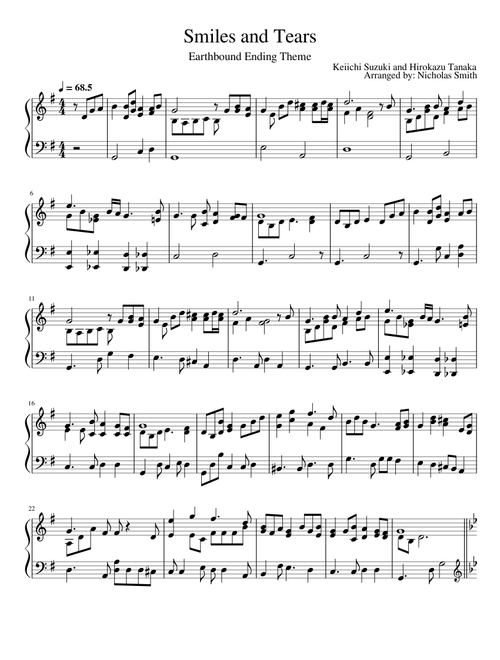 Smiles and Tears – Keiichi Suzuki Smiles and Tears Piano Solo