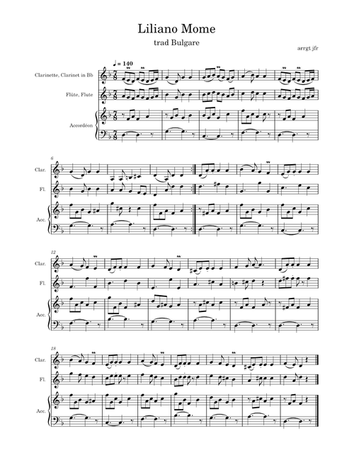 Liliano Mome balkan music  clarinet beginner – jif26