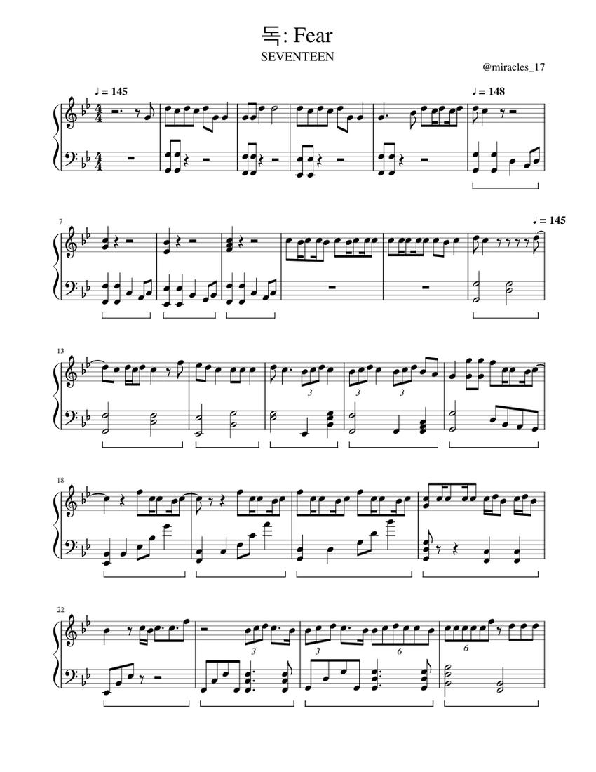 【SEVENTEEN】THE PIANO SCORE⚠️専用⚠️ MAESTRO – SEVENTEEN (세븐틴) Sheet Music for Piano (Solo