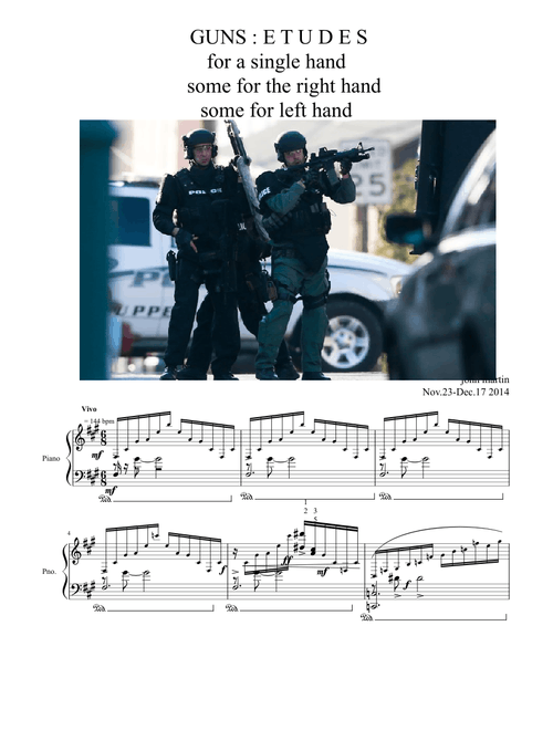 " GUNS! " 9ETUDES . No.1.DAZZLE".No.2.LOOKMA NOHANDS!No.4Micro-OrganismsTruePLANETRULERSNo.7,8.