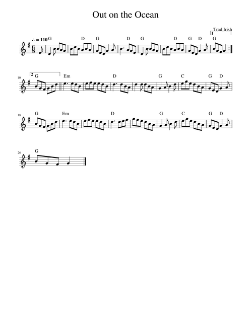 Traditional music - Out on the Ocean