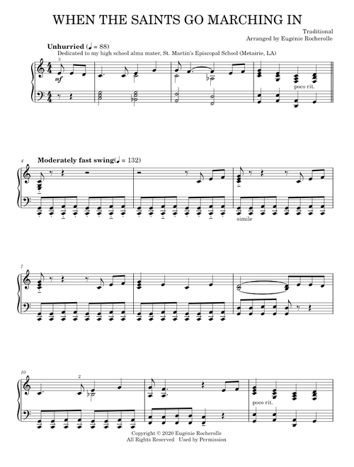 When the saints go marching in (Piano Solo)