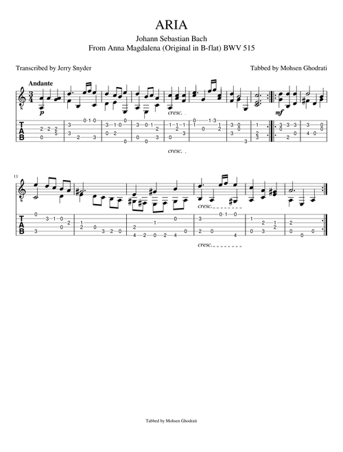 ARIA BWV 515