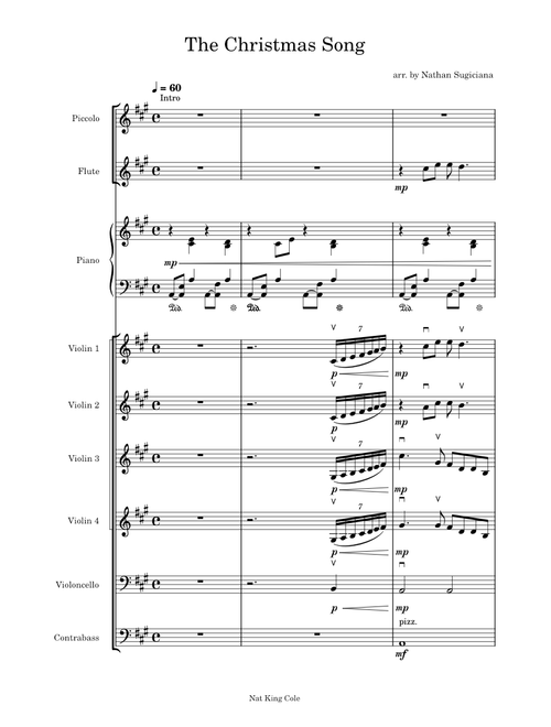 The christmas song – Nat King Cole (for Strings + Piccolo + Flute)