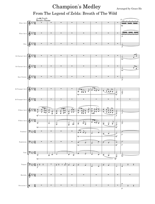 Revali's theme, Daruk's theme, Mipha's theme, Urbosa's theme – Manaka Kataoka - Champion's Medley