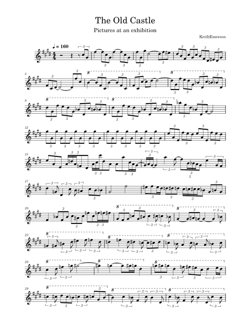 The Old Castle – Mussorgski, Keith Emerson