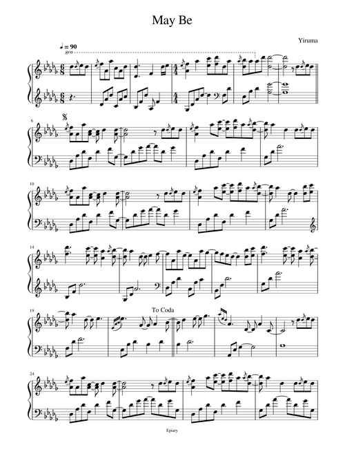 "May Be" The Best Reminiscent 10th Anniversary - Yiruma by Epiary