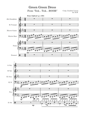 Free Green Green Dress by Jonathan Larson sheet music | Download PDF or print on MuseScore.com Free Green Green Dress by Jonathan Larson sheet music | Download PDF or print on MuseScore.com