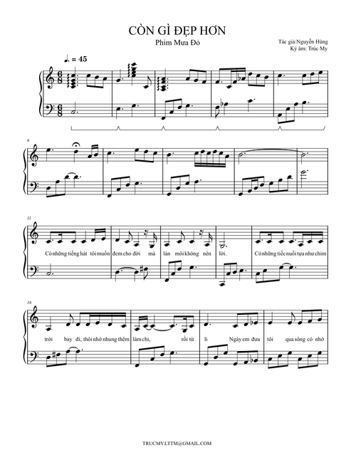 CÒN GÌ ĐẸP HƠN PIANO – Trúc My