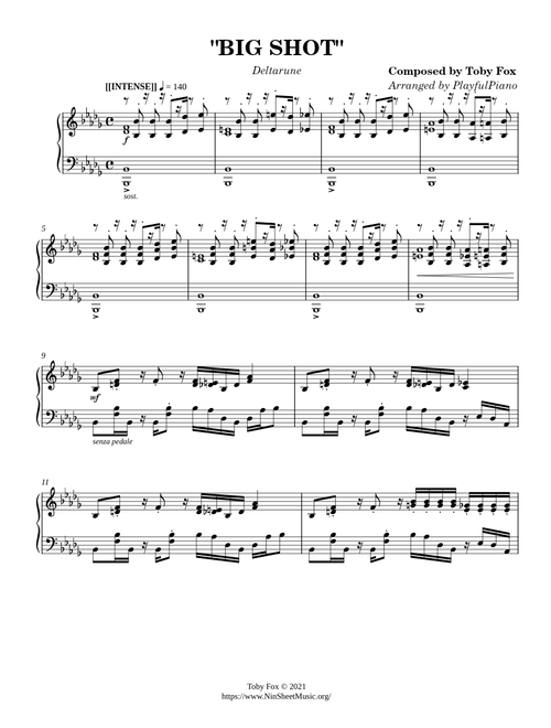Deltarune: "BIG SHOT" {Spamton NEO's Theme} (Solo Piano) {Updated 2021/09/30}