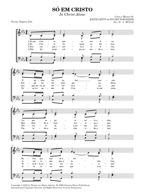 Só em Cristo (In Christ Alone) – KEITH GETTY $ STUART TOWNSEND