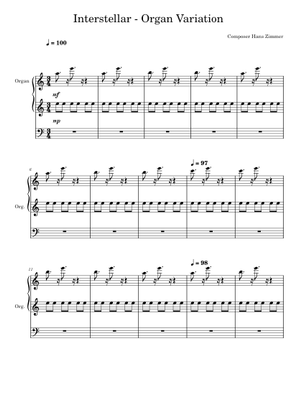 Play Official version of Interstellar Sheet Music by Hans Zimmer for ...