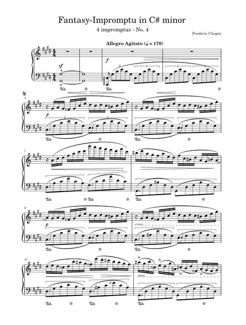Fantasy-Impromptu in C-sharp minor - Frederic Chopin