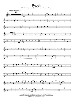 Play Official version of Reach Sheet Music by S Club 7 for Flute Play Official version of Reach Sheet Music by S Club 7 for Flute
