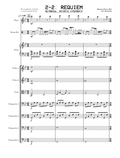 REQUIEM // Orchestral w/ Perc ~ [ULTRAKILL: 2-2] Heaven Pierce Her ~