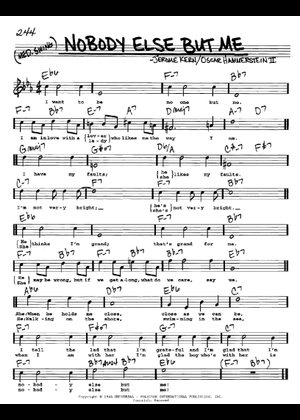 Play Official version of Nobody Else But Me Sheet Music by Jerome