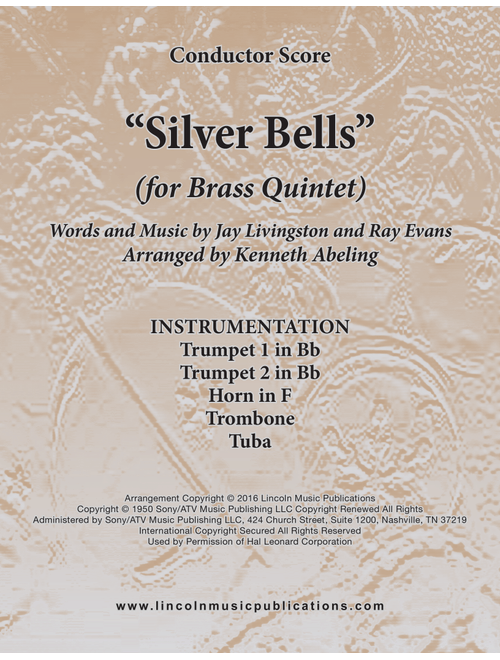 Silver Bells (Arr. Kenneth Abeling) - Plumb (Brass Ensemble)