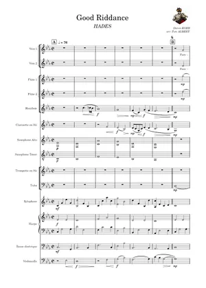 Good Riddance Tabs In Numbers Good Riddance Sheet Music for Bass guitar, Synthesizer (Mixed Ensemble ...