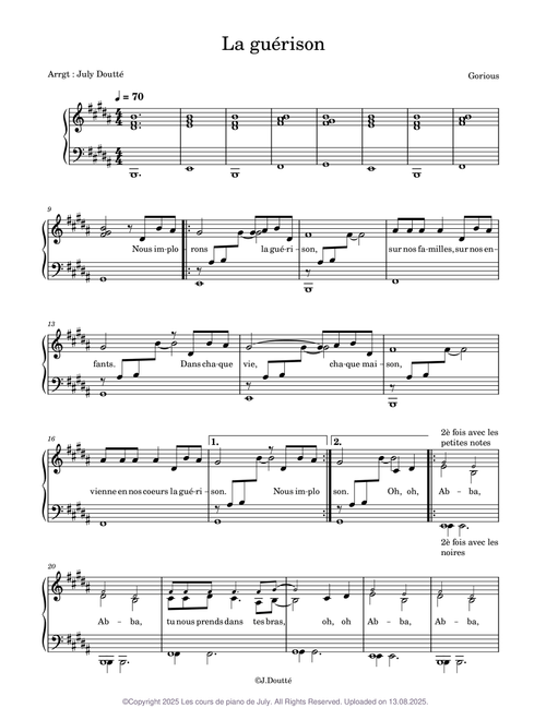 La guérison – Glorious
