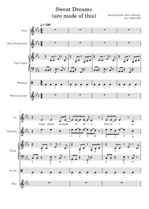 Sweat Dreams Sheet Music for Organ, Vocals (Piano-Voice