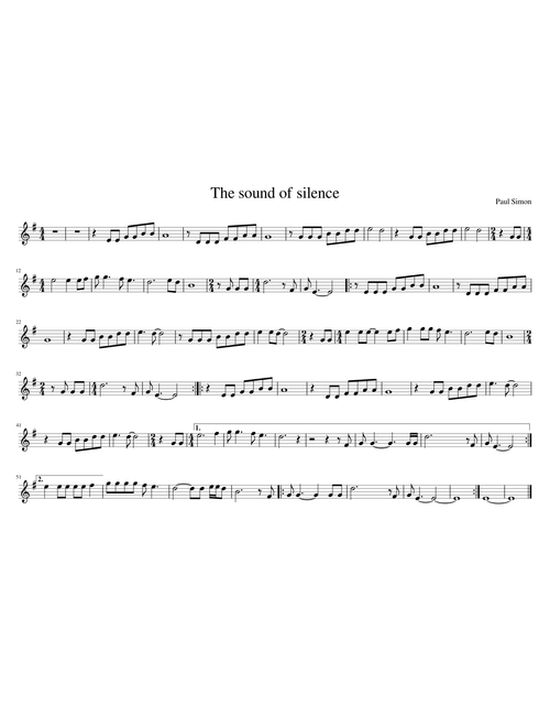 The sound of silence