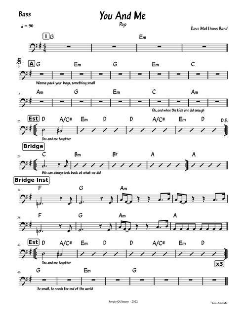 You and me – Dave Matthews Band