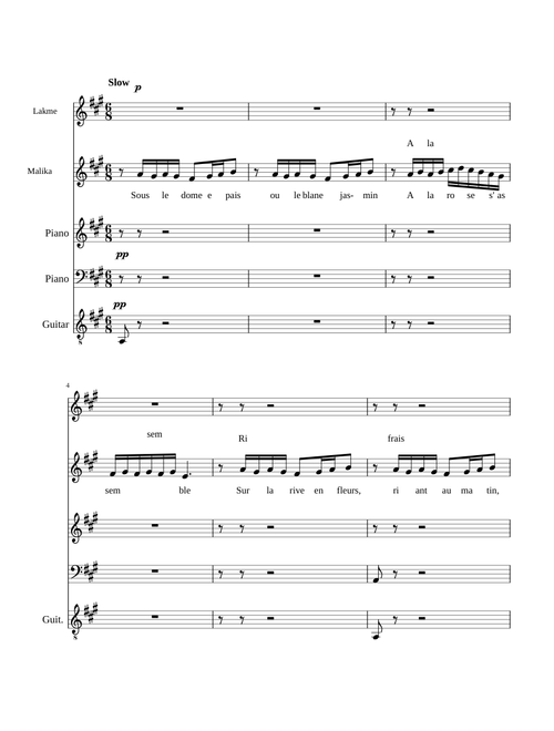 Flower Duet - Mezzo Line
