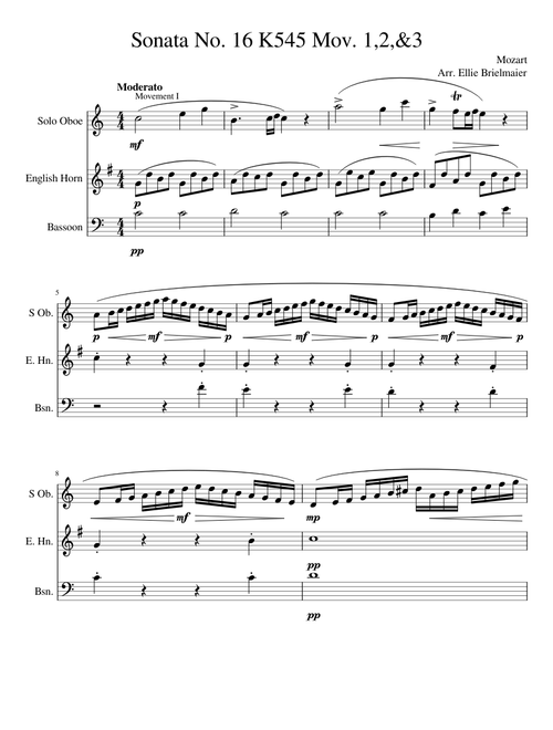 Sonata No.16 K545 Mov.1,2,3
