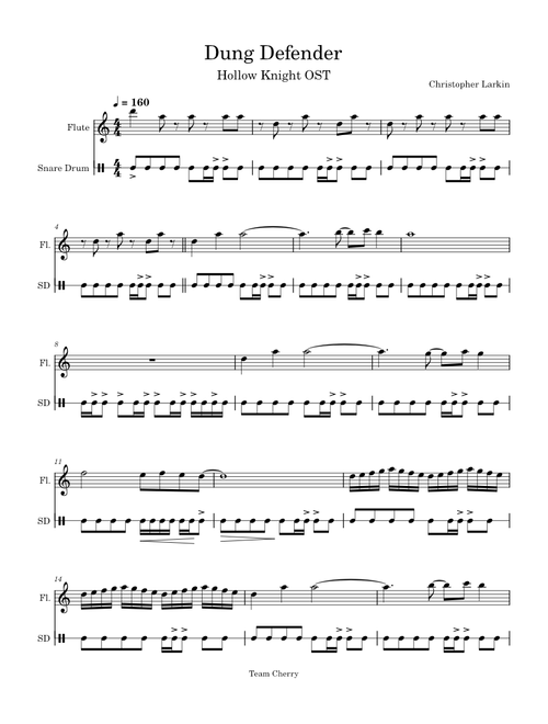 Dung Defender - Snare Transcription
