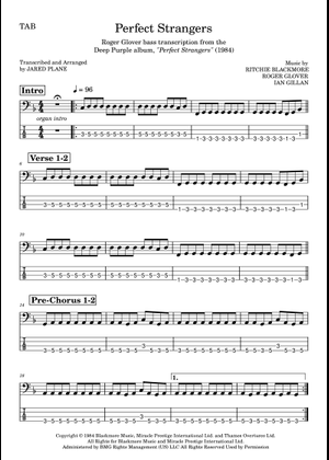 Play Official version of Perfect strangers Sheet Music by Deep